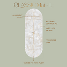 Non slip yoga mat made from natural coconut PU, perfect for luxury yoga sessions.