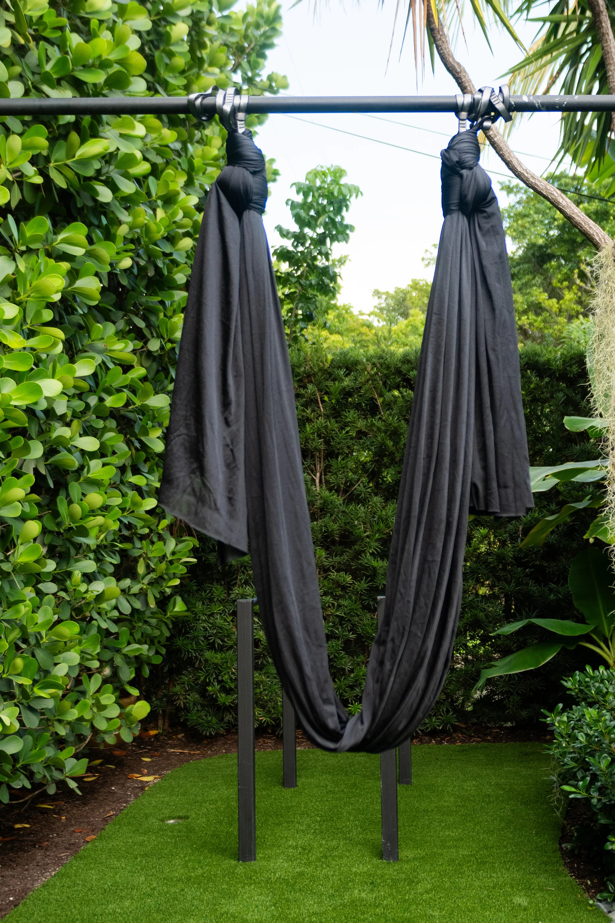 Premium yoga silks designed for aerial yoga, offering luxury texture and reliable support.