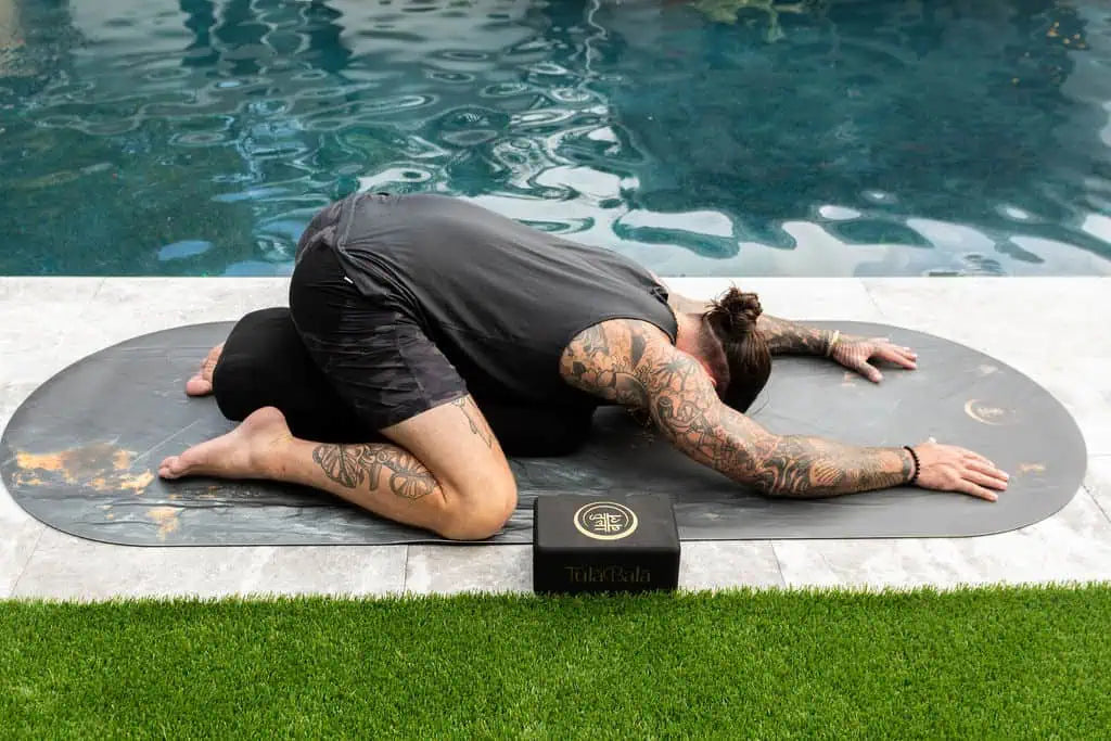 TulaBala Athlete Slate Coconut PU mat – high-end, natural, and eco-friendly non-slip yoga mat for all levels.