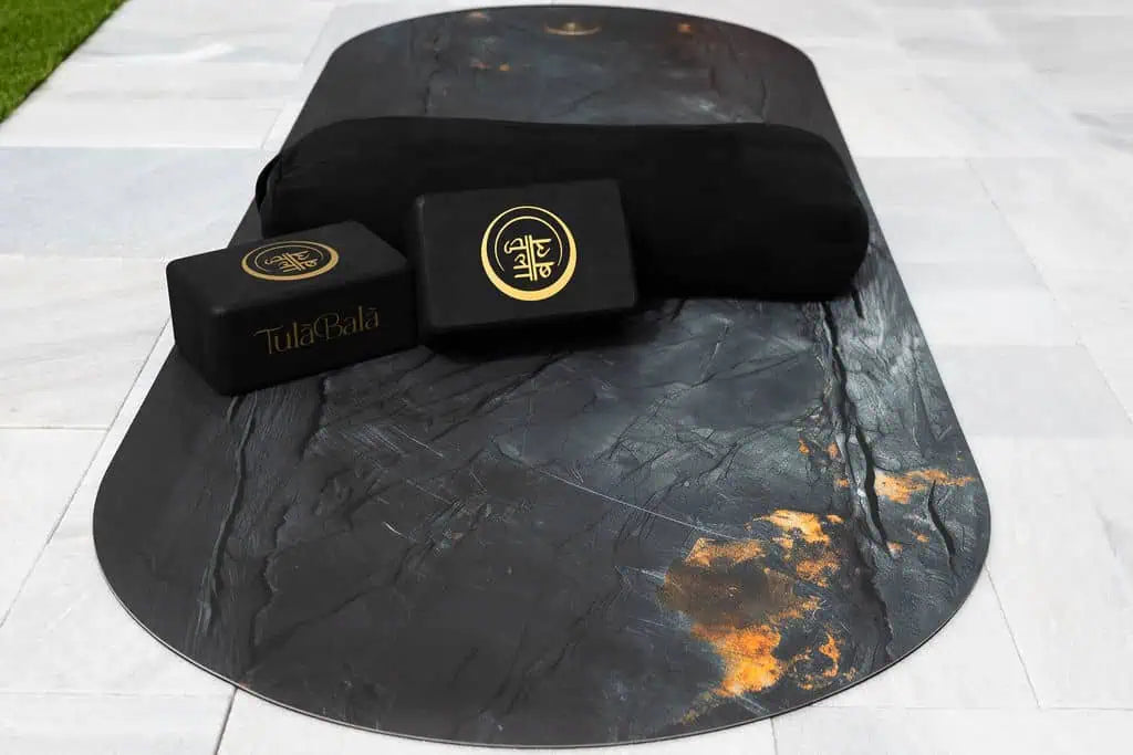 TulaBala Athlete Slate Coconut PU luxury yoga mats – eco-friendly, non-slip, and sustainable for mindful practice.
