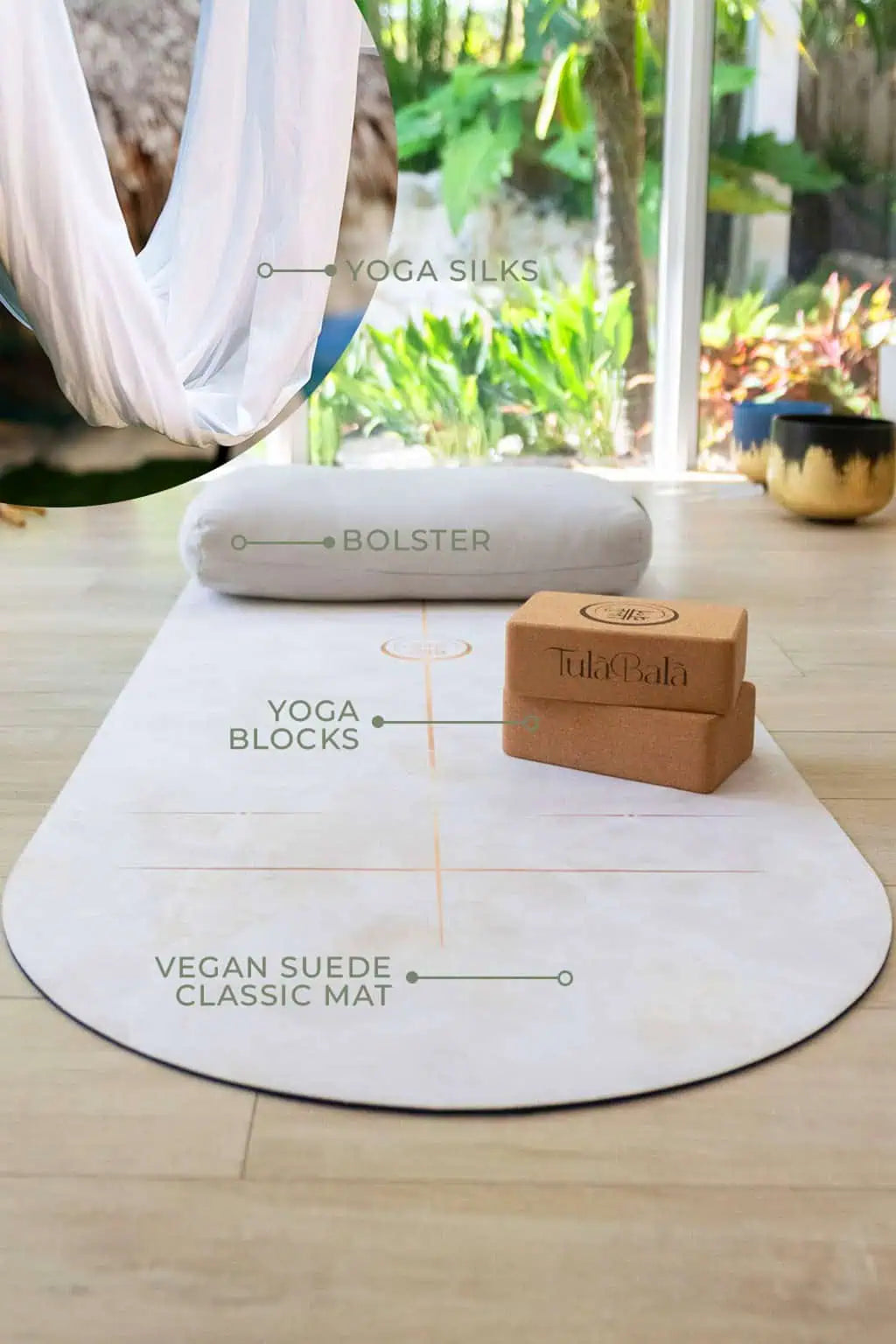 TulaBala Classic Suede luxury yoga mats – eco-friendly, non-toxic, and sustainable with soft premium texture.