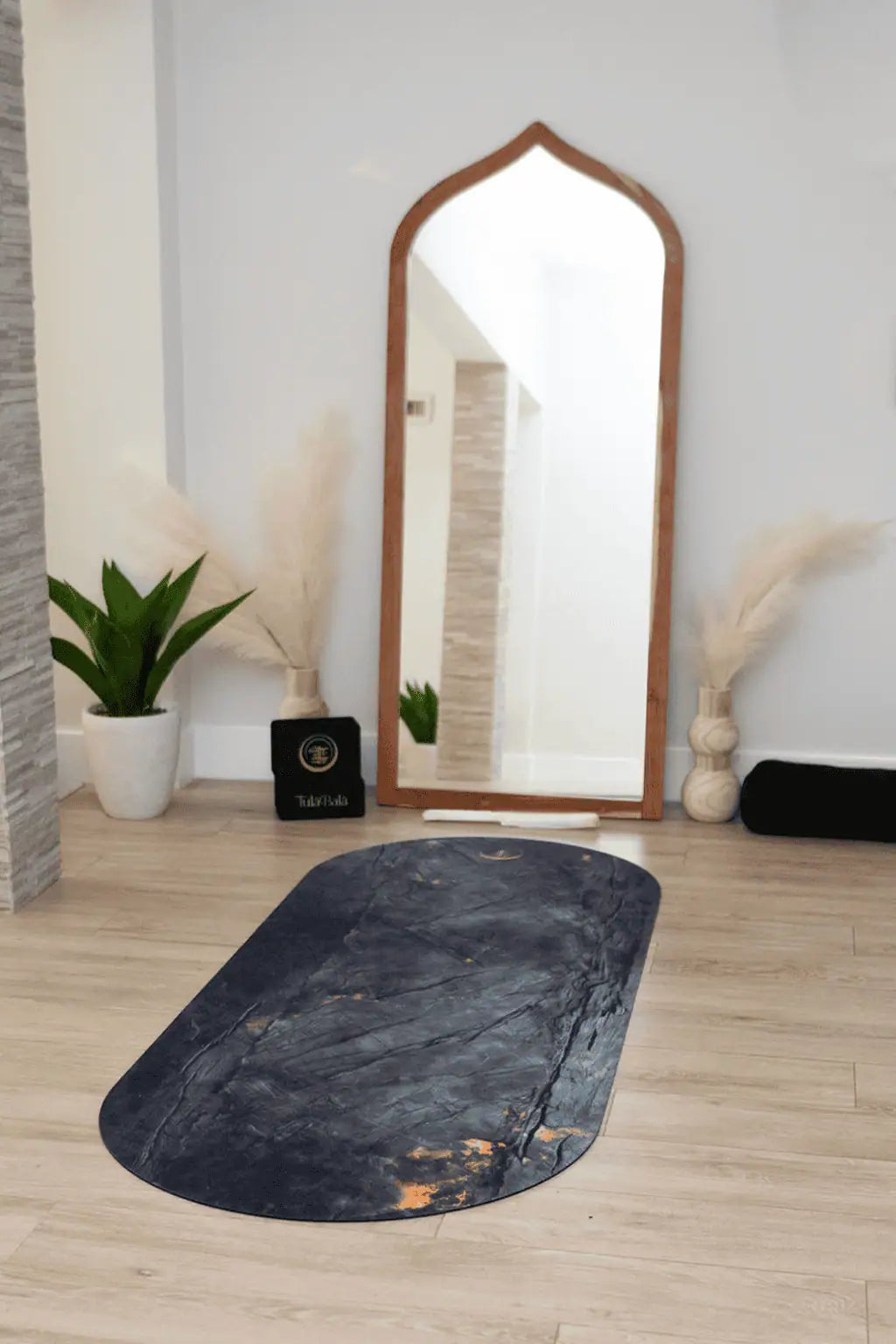 Suede yoga mat designed for athletes seeking a natural, eco-friendly, and durable practice surface, premium holiday yoga gift for him.