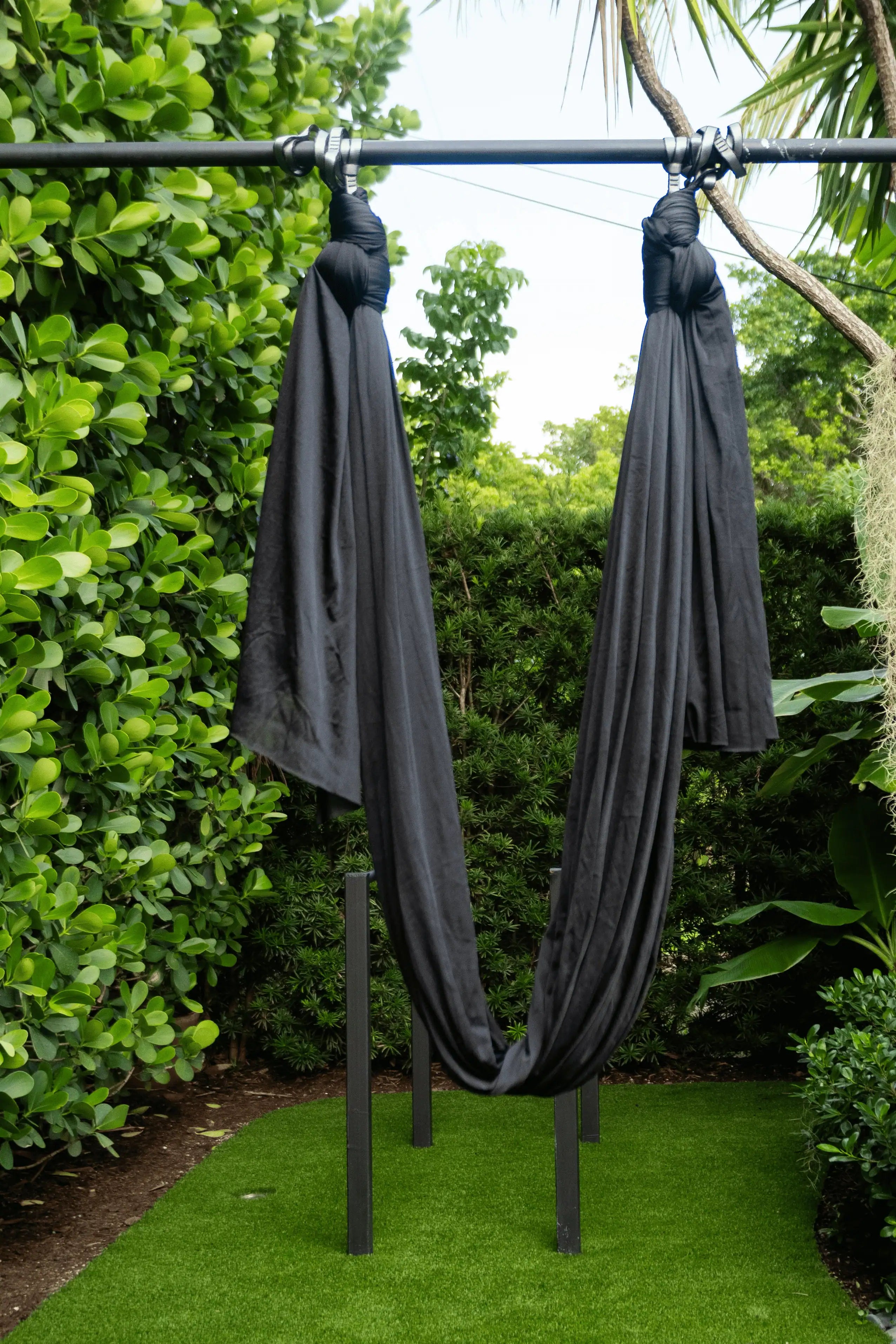 Premium yoga silks designed for aerial yoga, offering luxury texture and reliable support.
