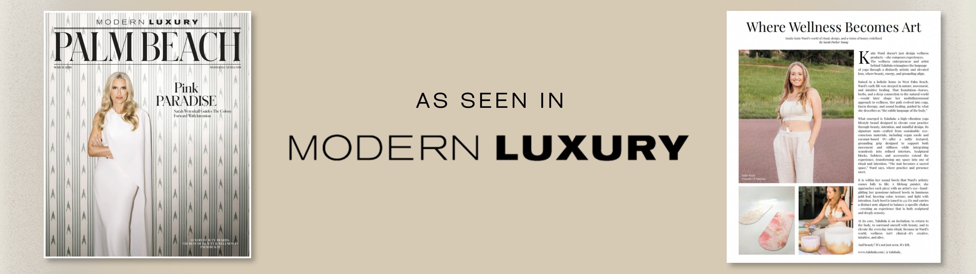 TulaBala Featured in Modern Luxury Palm Beach: Where Wellness Becomes Art
