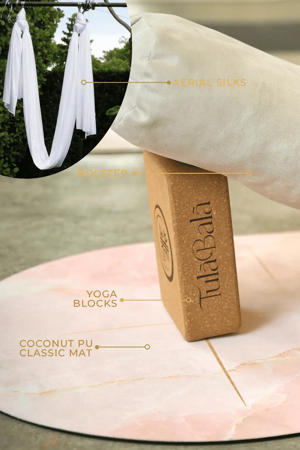 Meraki yoga mat set featuring a stylish, non-slip surface and cushioned support crafted for high-performance yoga, pilates, and wellness routines.