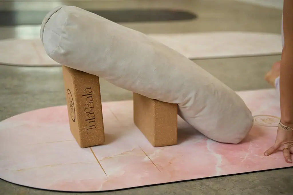 Meraki artistic yoga mat set combining visual design and functional traction for a stable, comfortable practice across all yoga styles.