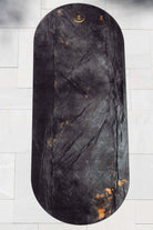 High end yoga mat made from suede material, offering sustainable comfort and non toxic performance.