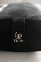 High end yoga bolster featuring durable stitching and sustainable craftsmanship.