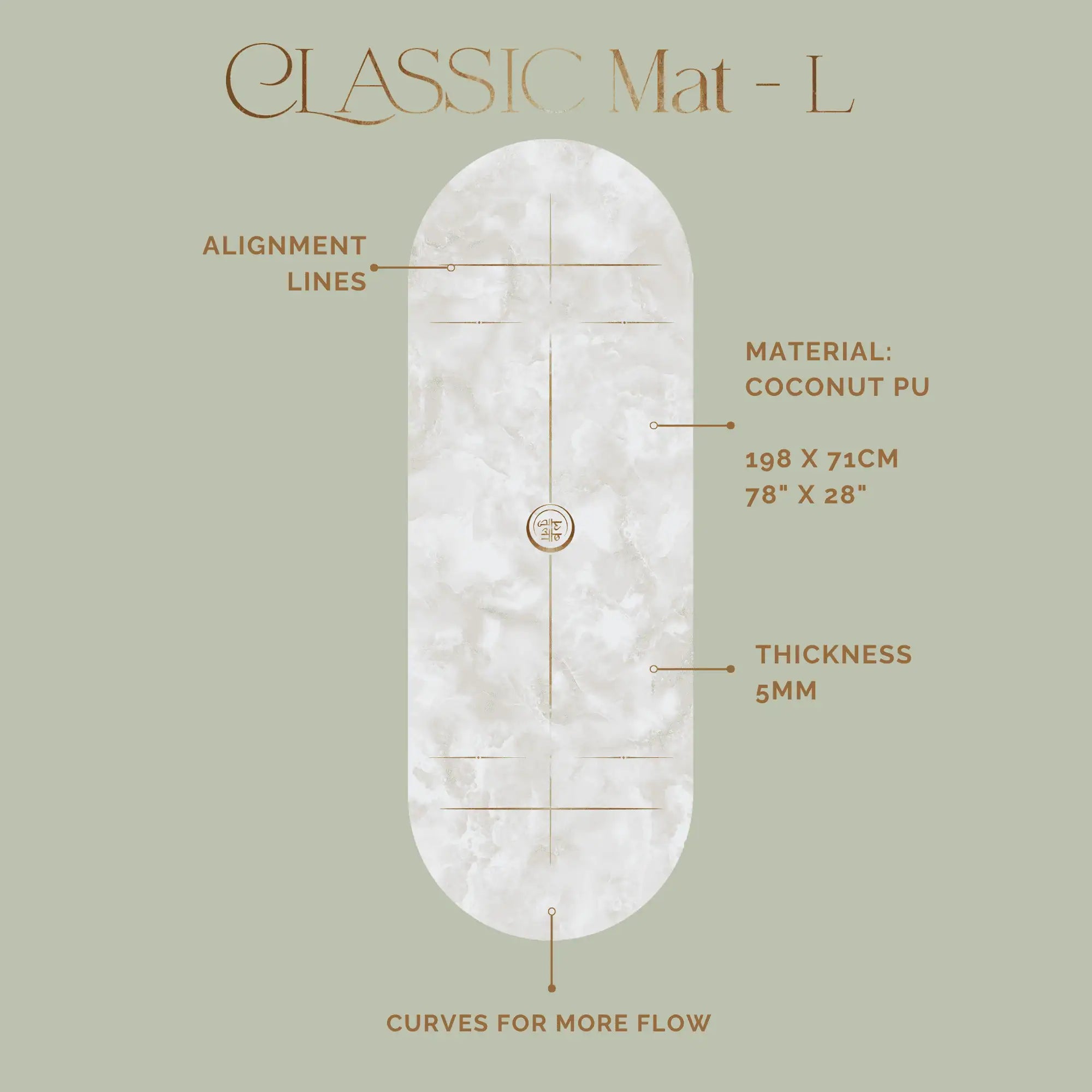 Non slip yoga mat made from natural coconut PU, perfect for luxury yoga sessions.