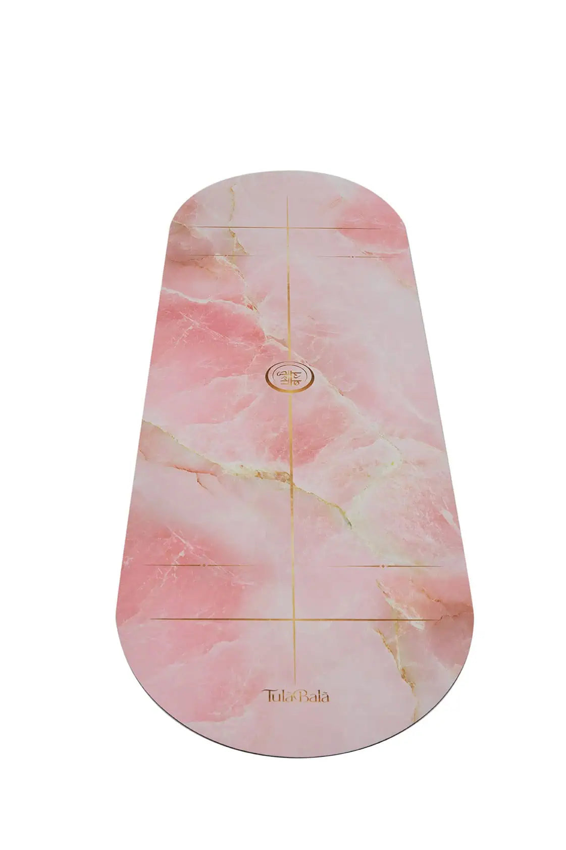 Unique yoga mat with artistic mandala print, combining sustainable materials and luxury style.