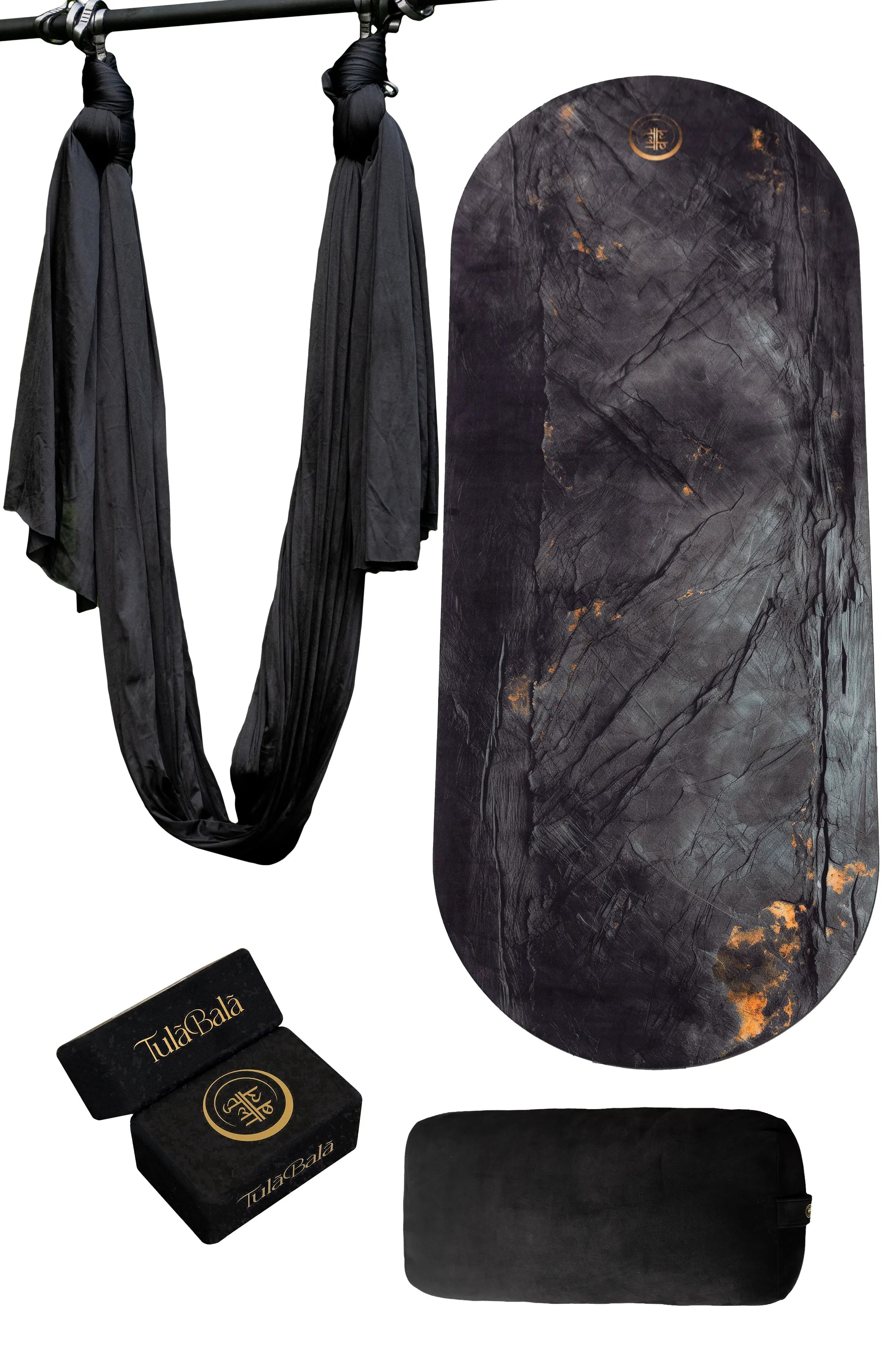 Align & Fly Athlete Yoga Mat Set - Vegan Suede - Made for Hot yoga