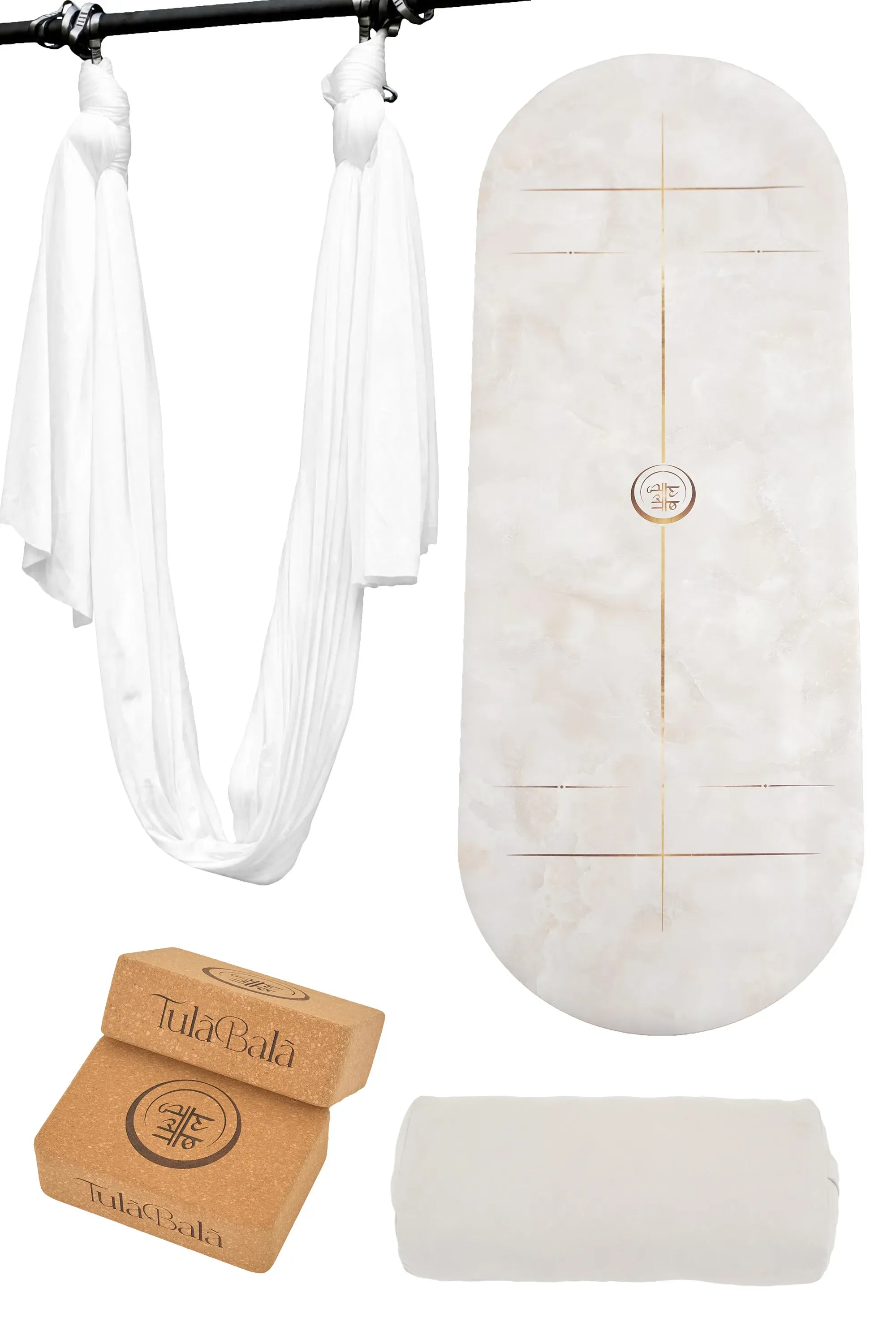 Align & Fly Classic Curved Yoga Mat Set - Vegan Suede - Luxurious