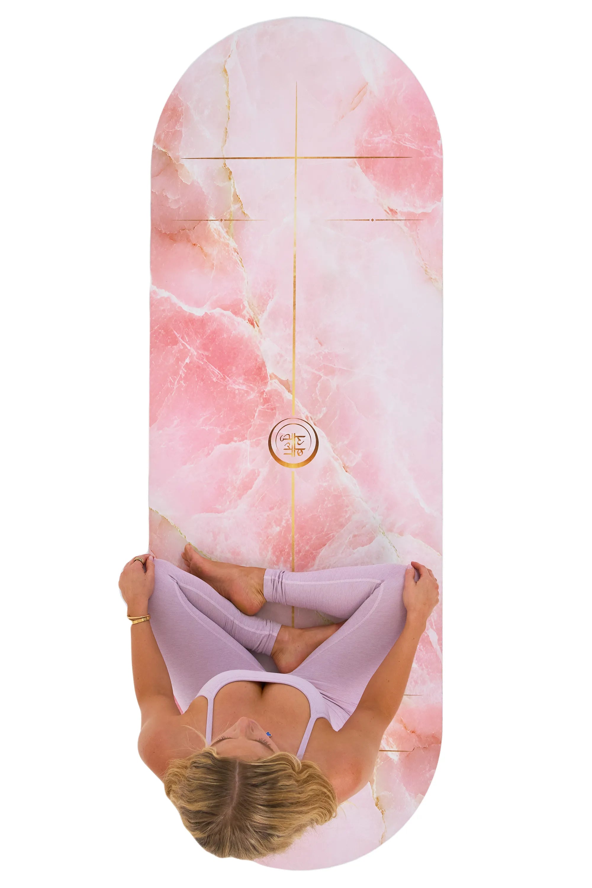 Full length Meraki yoga mat showing extended 198cm x 68cm practice space