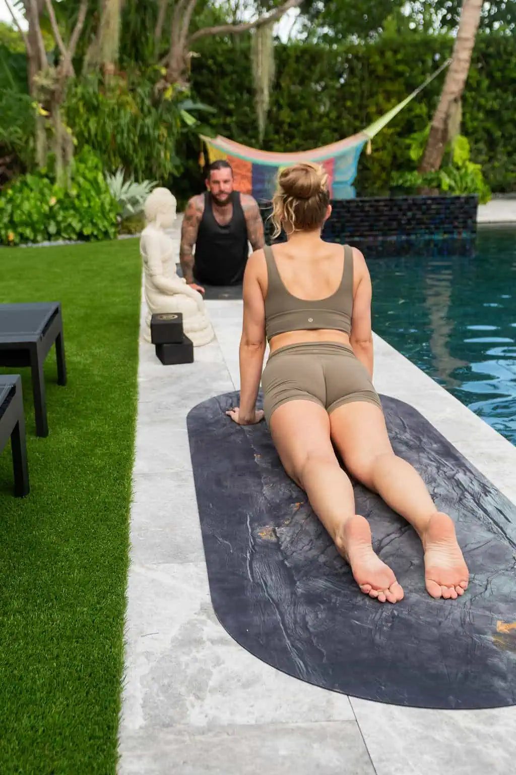 High quality yoga mat designed for athletes, featuring non-toxic and sustainable construction.