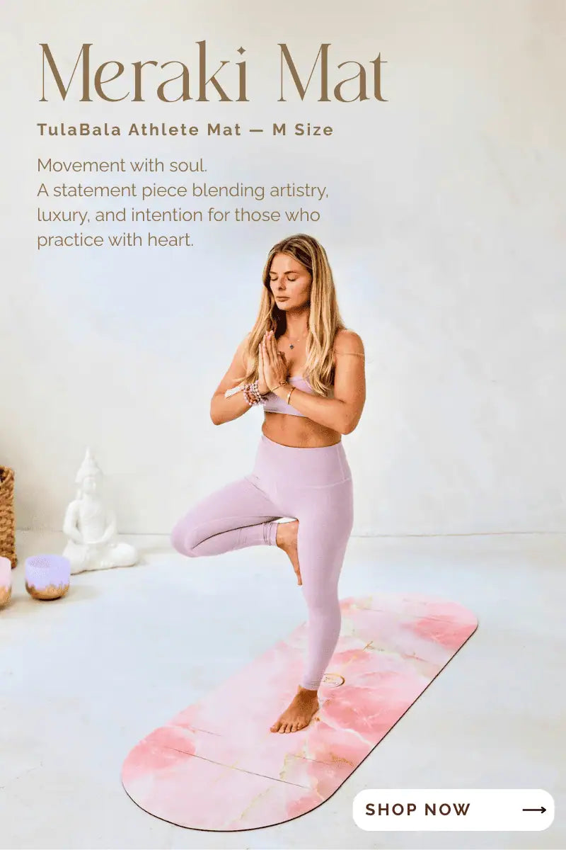 Luxury yoga mat with intricate mandala print, combining sustainability with high-end craftsmanship.